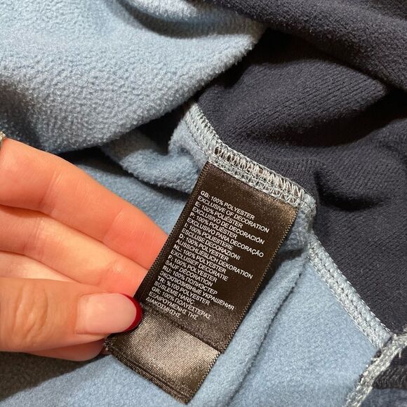 Mens North Face Pullover Campshire 1/4 Zip Fleece Pullover Two Blue Tons Sz XXL - Picture 7 of 9